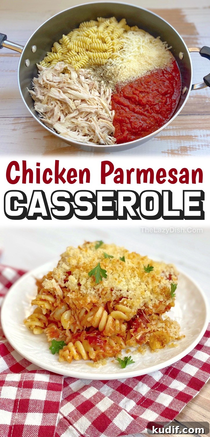 Chicken Parmesan and Pasta Casserole Bake for Family Meals 5 Family-friendly chicken casserole