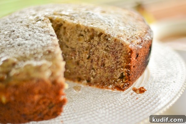 Slow Cooker Banana-Walnut Cake