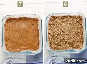 Sugar-Free Gluten-Free Date Bars: Soft Chewy Snack Recipe 15 Smooth the date layer over the cookie layer. Add the crumble topping.