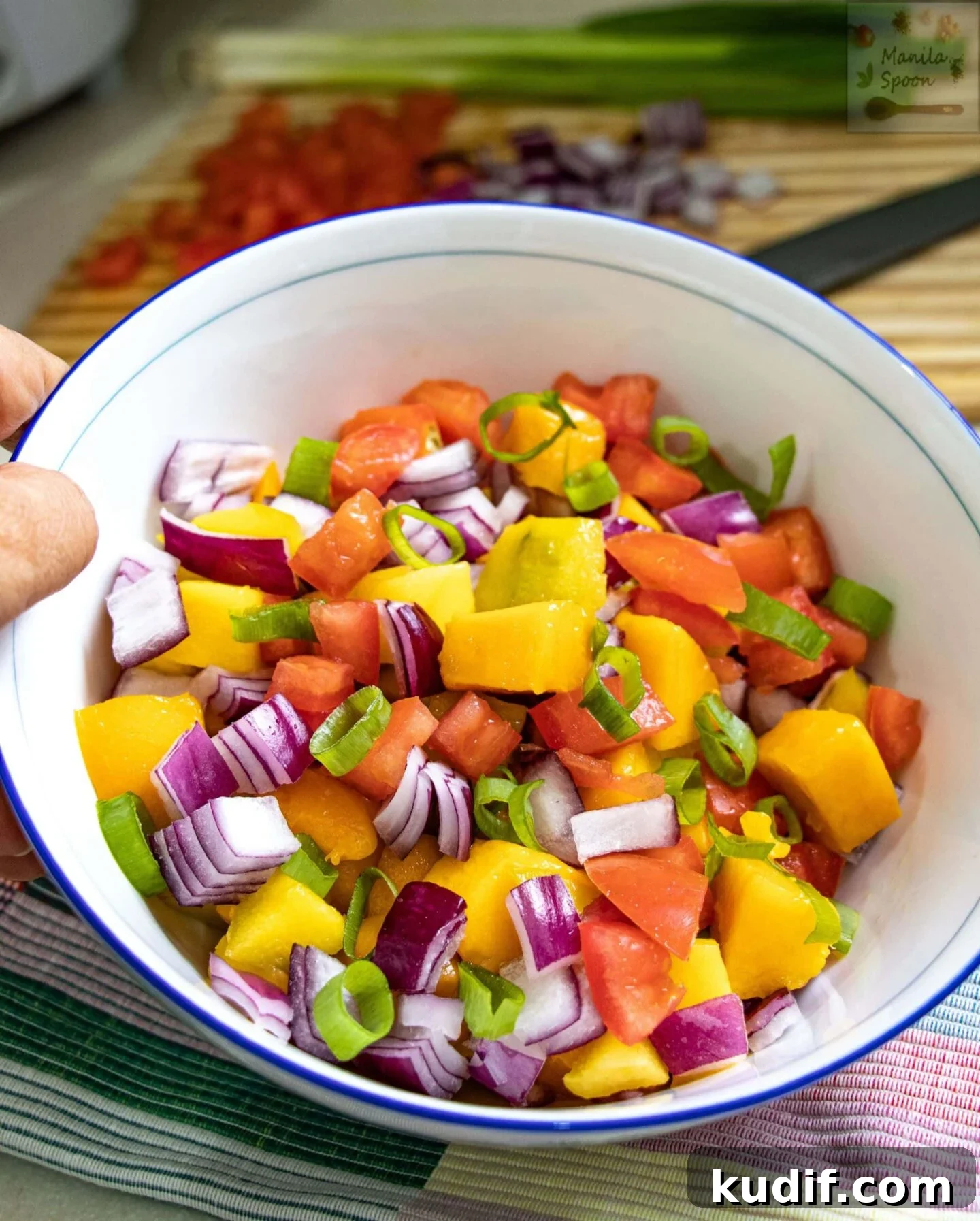 Filipino Mango Salad (Ensaladang Mangga) Mango Salad