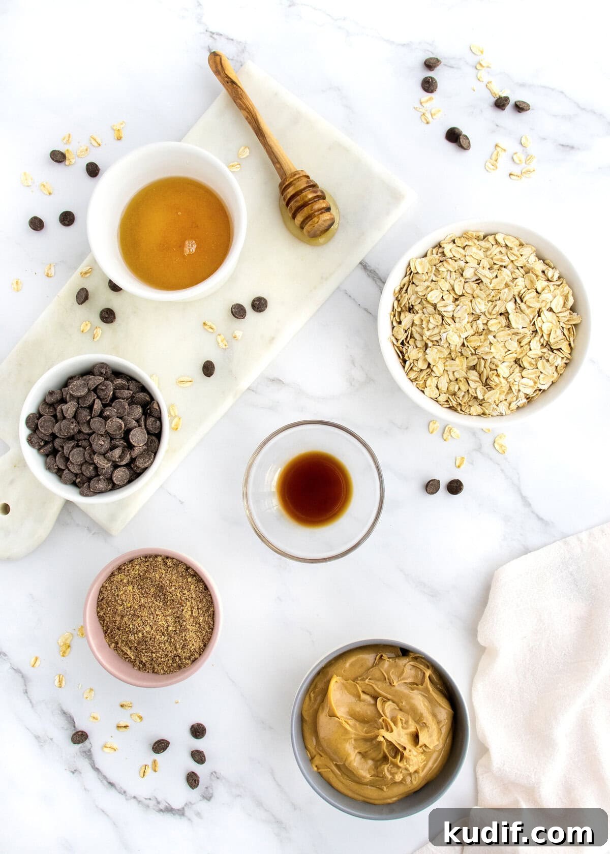 No-Bake Protein Energy Bites for Quick Snacks 4 Ingredients to make No-Bake Energy Bites.