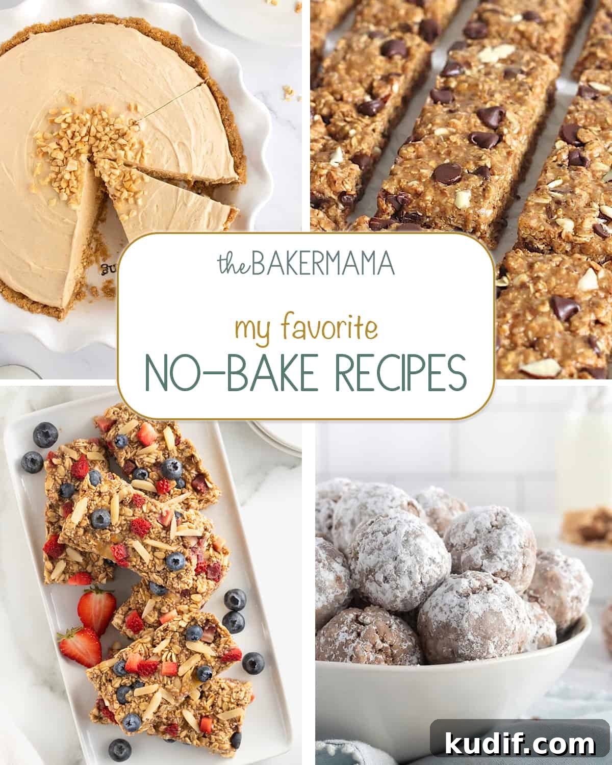 No-Bake Protein Energy Bites for Quick Snacks 9 No bake peanut butter pie, 5-ingredient granola bars, overnight oats bars, muddy buddy bites.