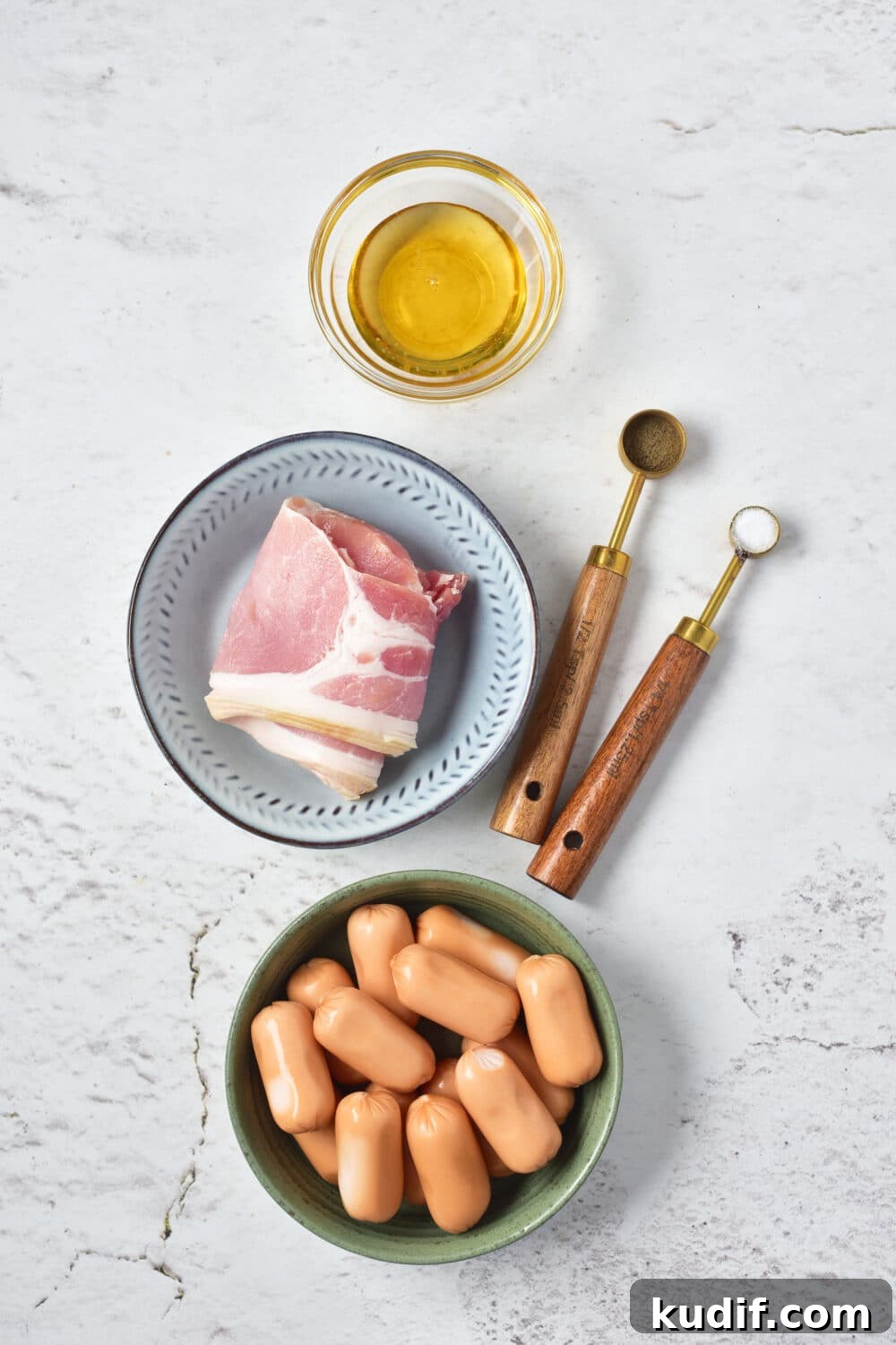 ingredients for High Protein Low Carb Pigs In A Blanket