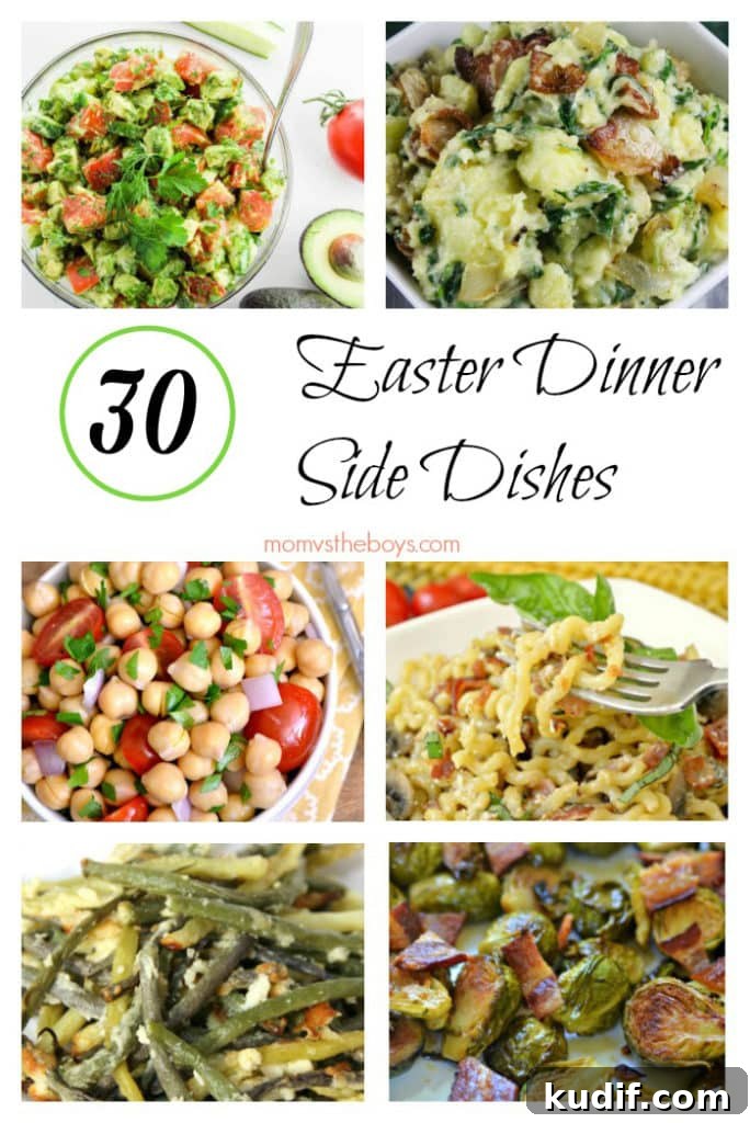 30 Easter Dinner Side Dishes to help you plan out the holiday meal #easter #easterdinner #sidedish #sidedishes #eastermeal #eastersidedish #sidedishrecipe Easter Dinner Side Dishes