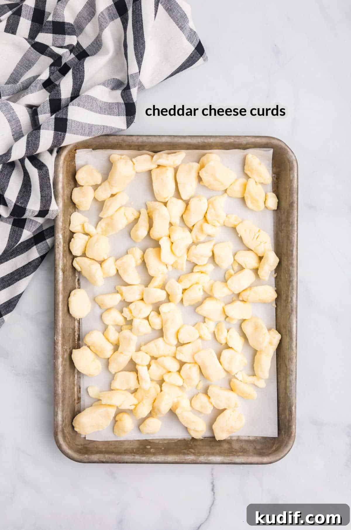 Crispy Blackstone Cheese Curds Recipe for Crowd-Pleasing Snack 3 Overhead Image of Blackstone Cheese Curds Ingredients