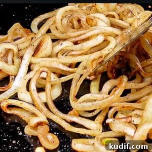 Frying Onions On a Griddle