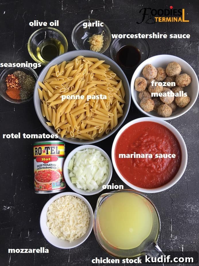 ingredients on a black surface