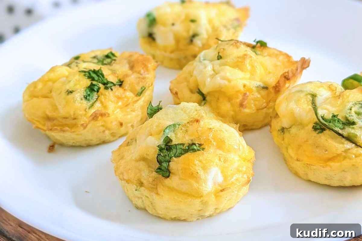 Irresistible Egg Recipes You’ll Make Again and Again 3 Egg bites on a plate