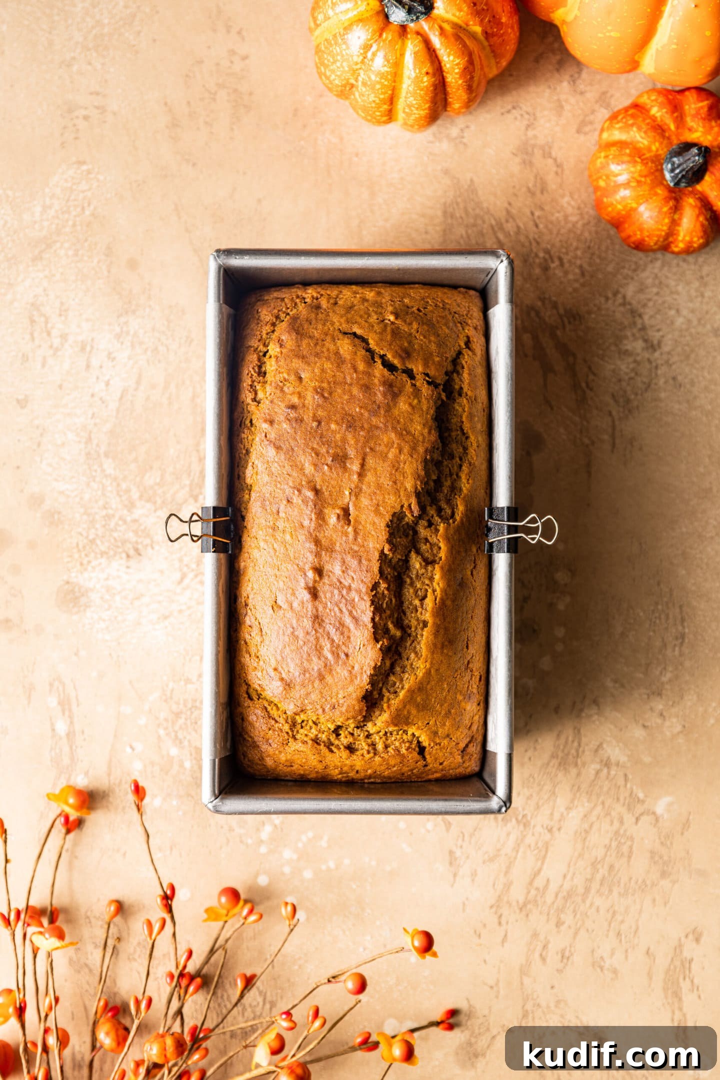 Maple-Glazed Pumpkin Bread Recipe for Fall Baking 8 Moist pumpkin bread fresh from the oven