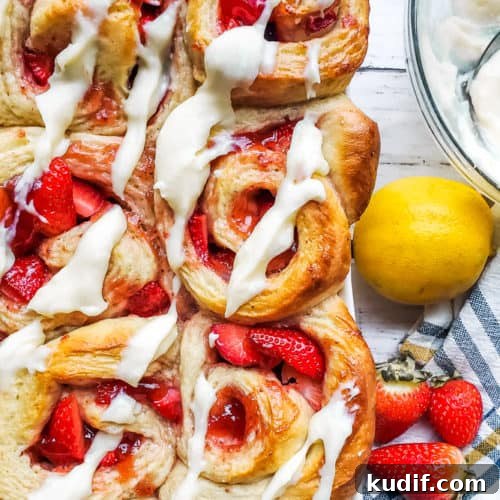 Strawberry rolls