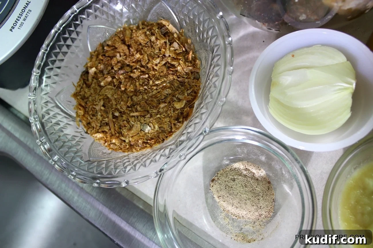 How to Make Authentic Ekwang: Step-by-Step Cameroonian Recipe 5 Ekwang ingredients on countertop.