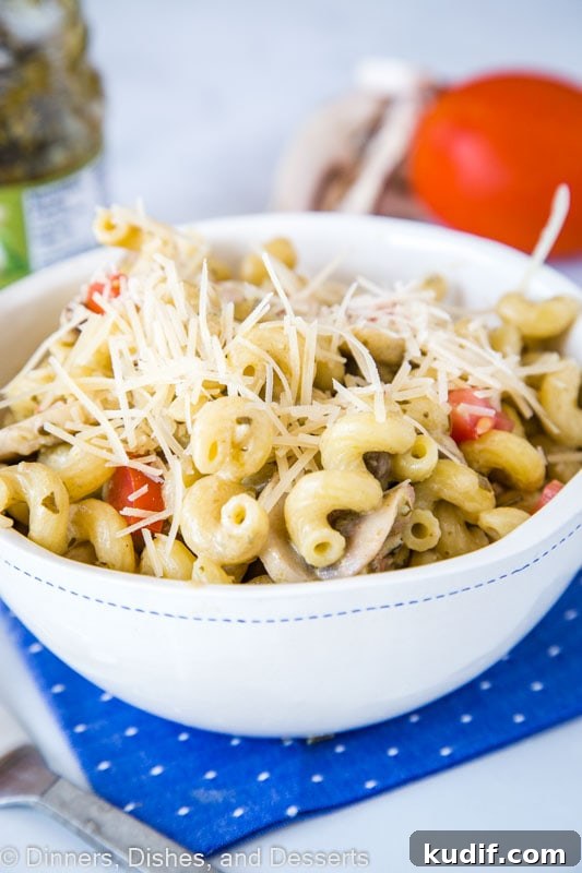 Creamy Pesto Cavatappi Pasta Recipe for Quick Weeknight Dinner 2 Noodles & Company Pesto Cavatappi recipe - easy to make and delicious