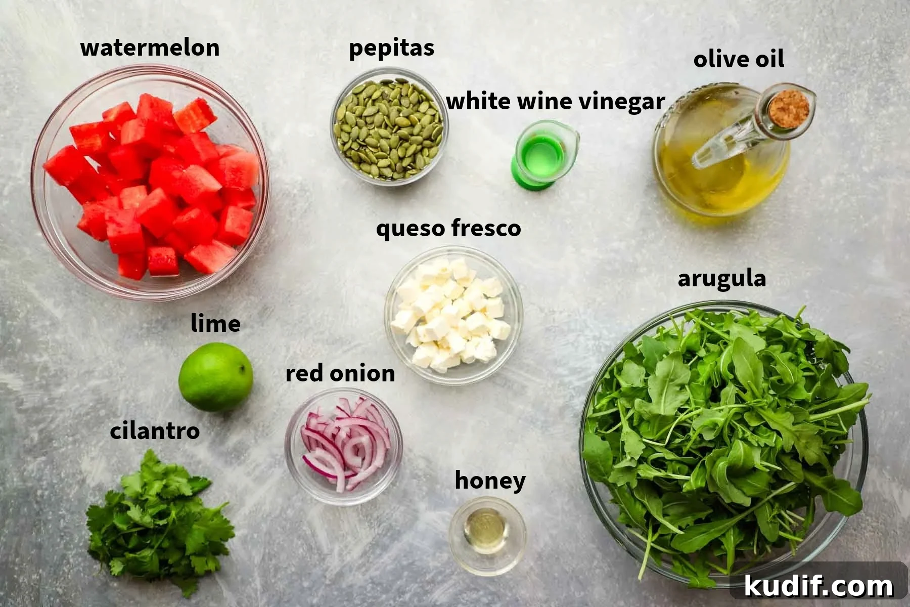 Refreshing Mexican Watermelon & Jicama Salad Recipe 5 ingredients used to make mexican watermelon salad