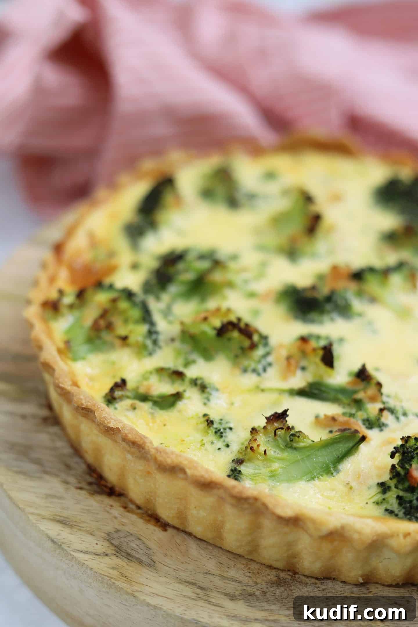 Broccoli and Salmon Quiche Recipe | Flaky Crust & Creamy Filling 3 gluten free broccoli and salmon quiche 13