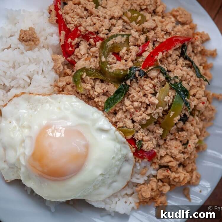 Thai Basil Pork (Pad Kra Pao) Stir-Fry Recipe 10 basil pork with rice