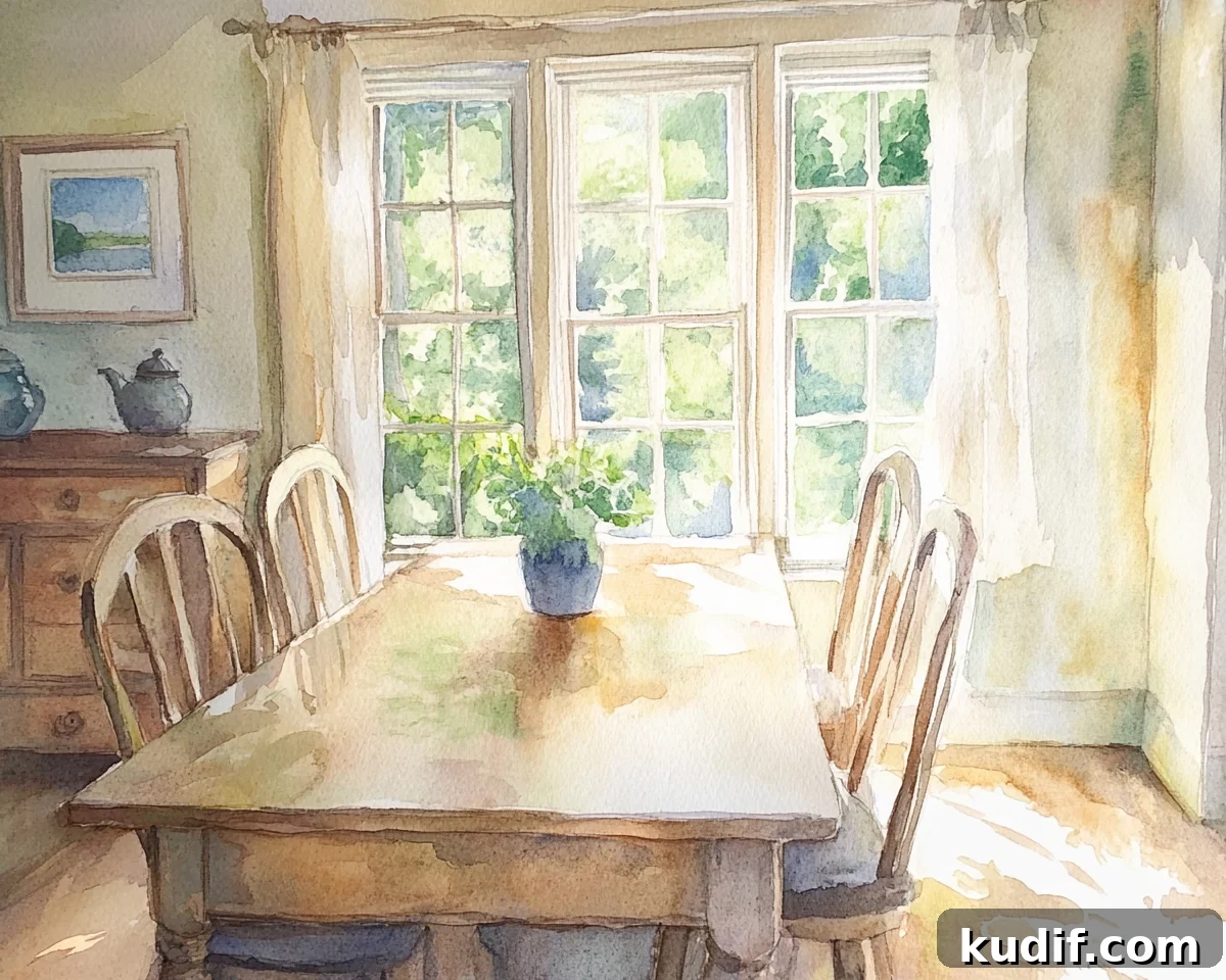 pretty clean dining room.