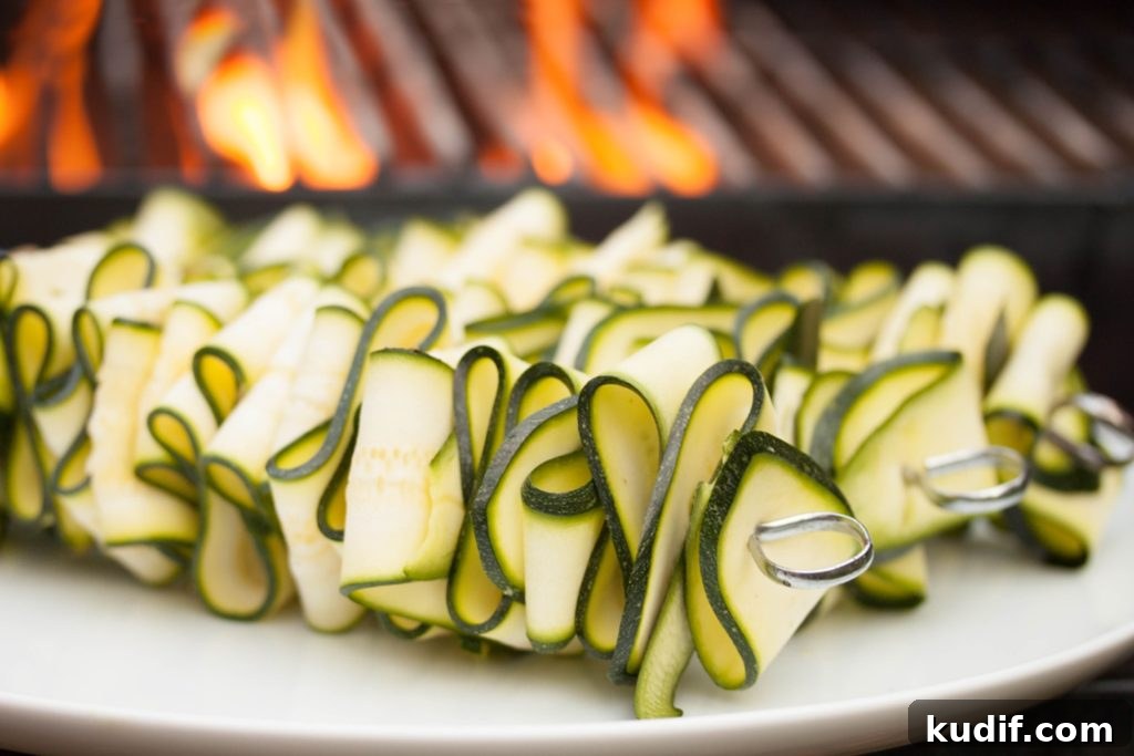 Grilled Zucchini Ribbons with Spicy Sriracha Marinade 4 Grilled Zucchini Ribbons with Sriracha Marinade