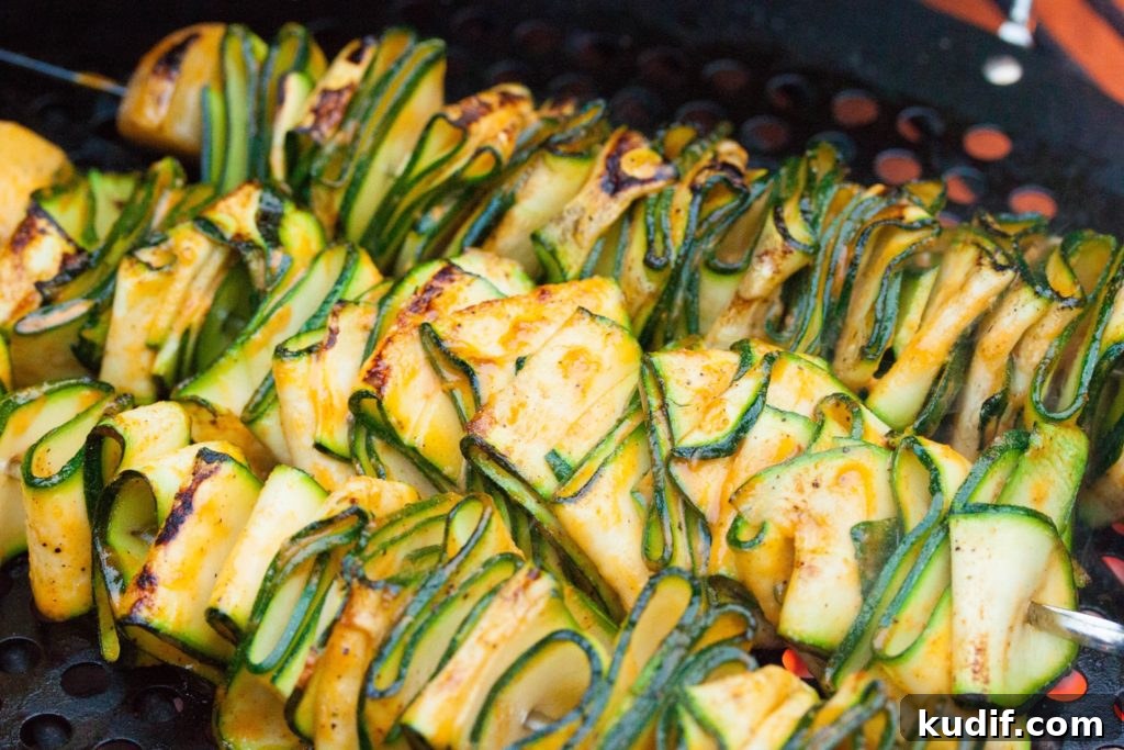 Grilled Zucchini Ribbons with Spicy Sriracha Marinade 6 Grilled Zucchini Ribbons with Sriracha Marinade