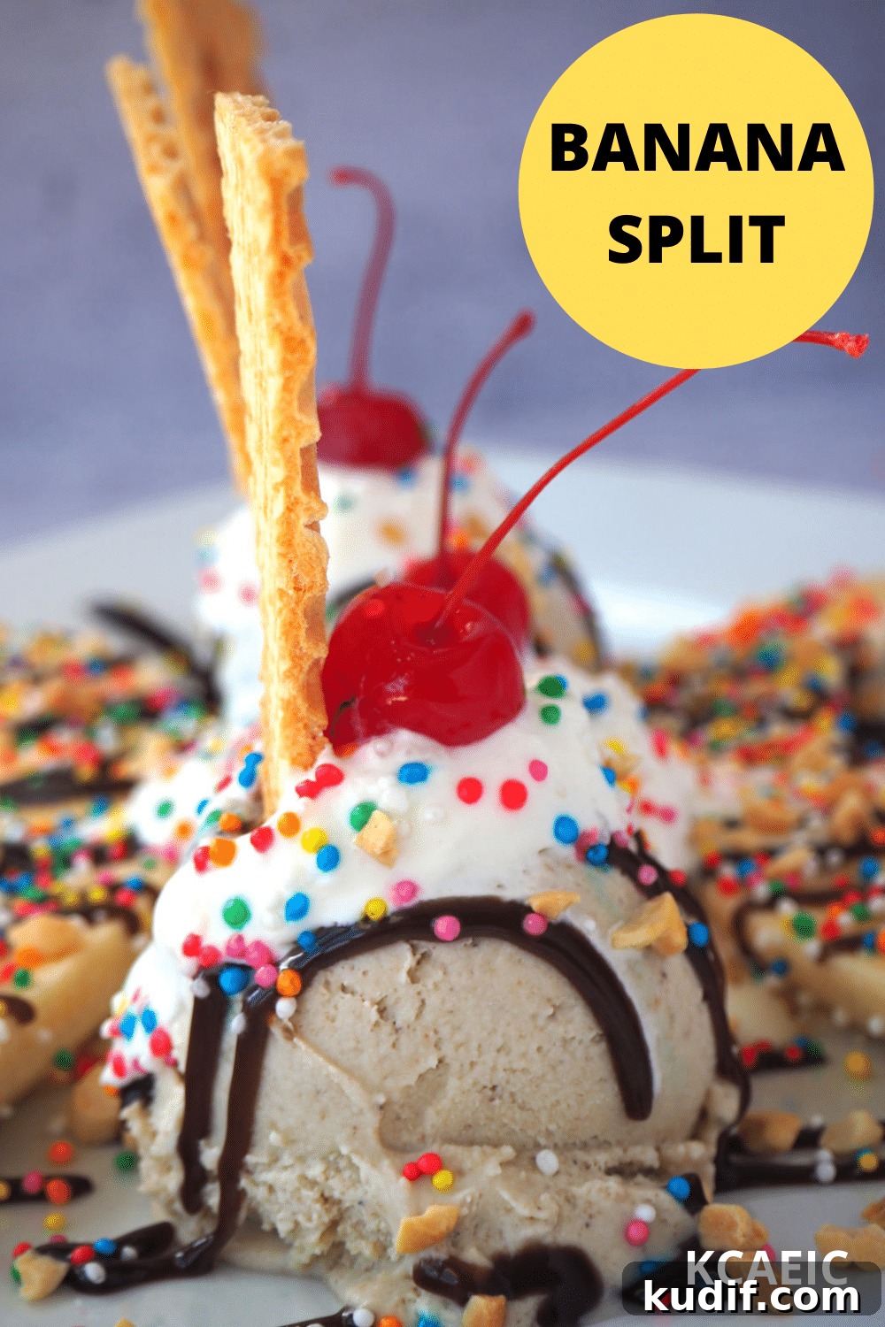 Classic Banana Split Recipe | Step-by-Step Dessert Guide 15 Pin image for banana split
