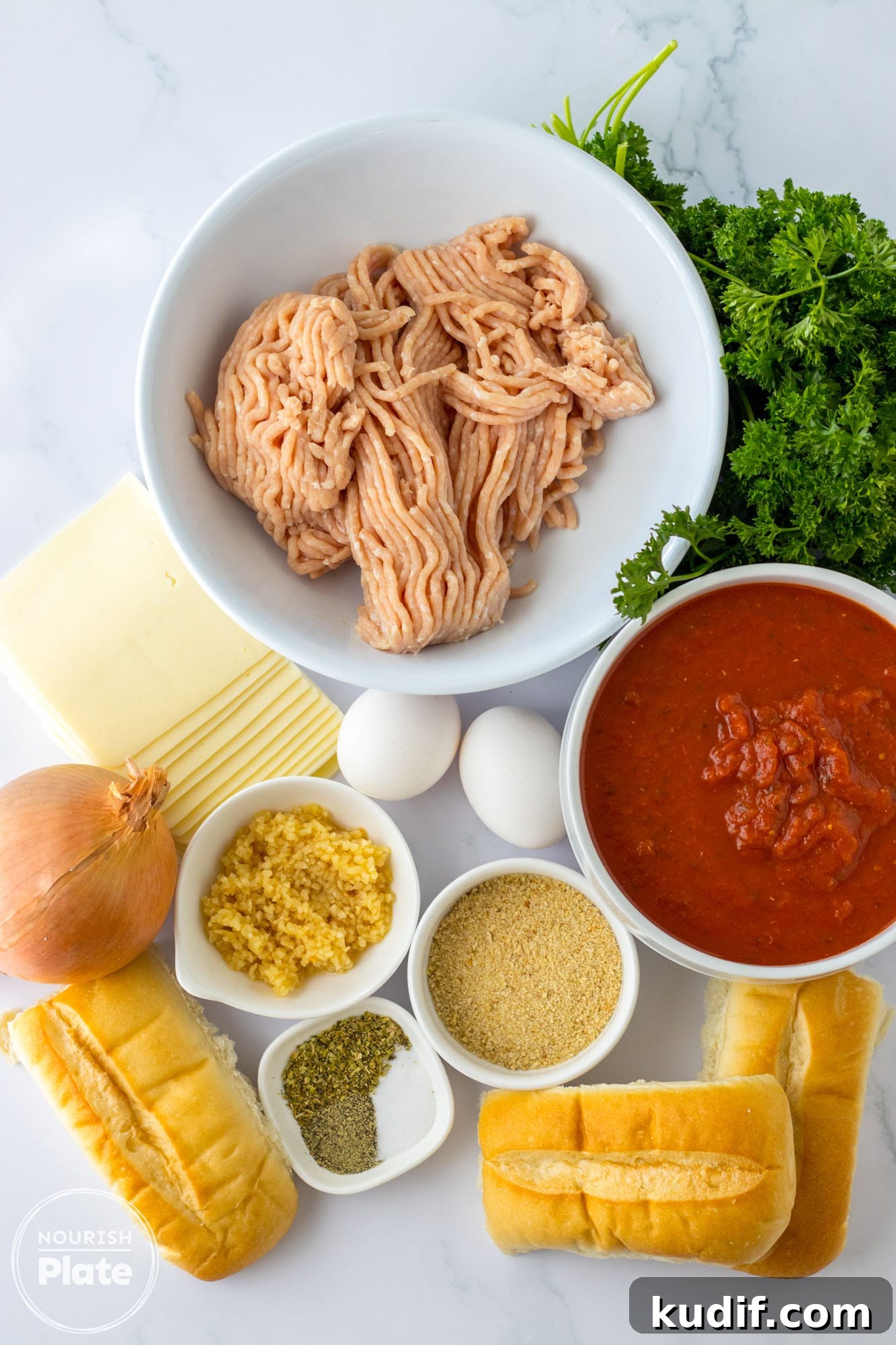 Slow Cooker Chicken Parmesan Subs Recipe for Perfect Sandwiches 3 Ingredients needed for making slow cooker chicken parm subs