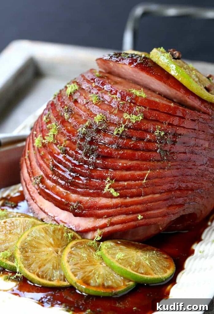 This Slow Cooker Captain and Coke Glazed Ham will be the star of your Easter dinner!
