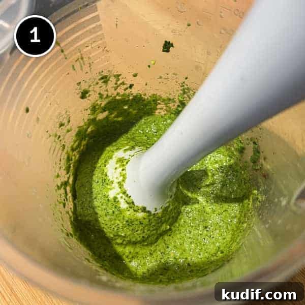 Crispy Onion Pakoda Recipe: Indian Onion Fritters Guide 2 A stick blender, combining cilantro and chillies into a chutney.