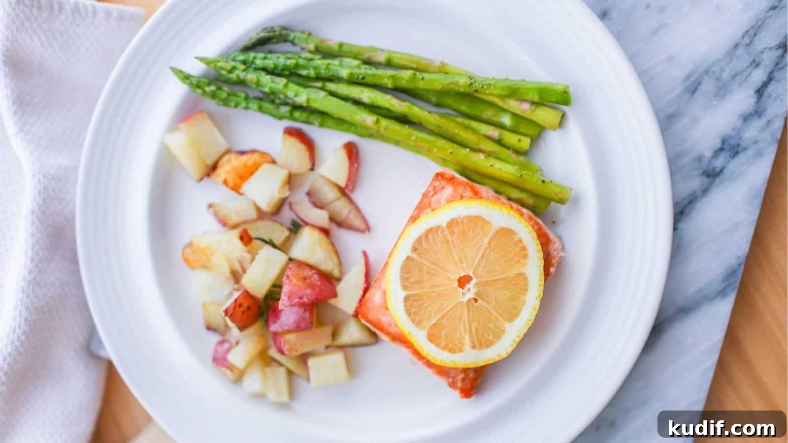23 Quick Seafood Dinners for Any Night of the Week 8 Rosemary Lemon Garlic Salmon