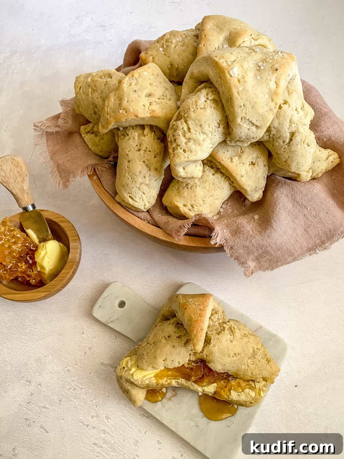 40+ Thanksgiving Dishes That Start with S: Sides, Staples & Sweets 9 gluten-free sourdough crescent rolls in a bowl