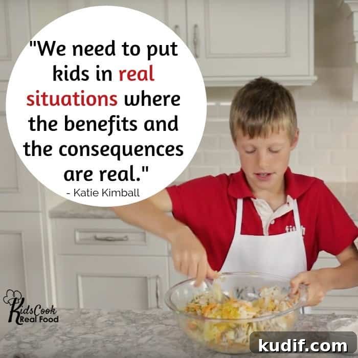 Mastering Social and Emotional Learning Through Cooking Skills 4 We need to put kids in real situations where the benefits and the consequences are real. -Katie Kimball