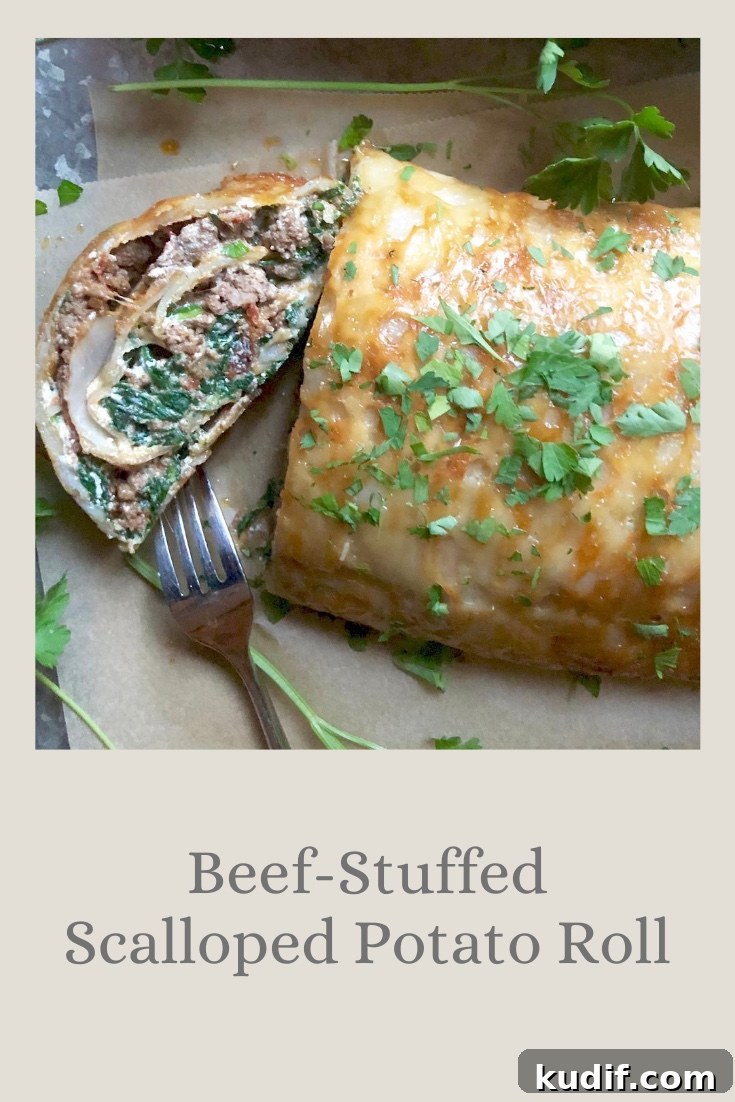 Sausage, Mushroom & Potato Gratin Recipe for Comforting Dinner 13 Beef-Stuffed Scalloped Potato Roll