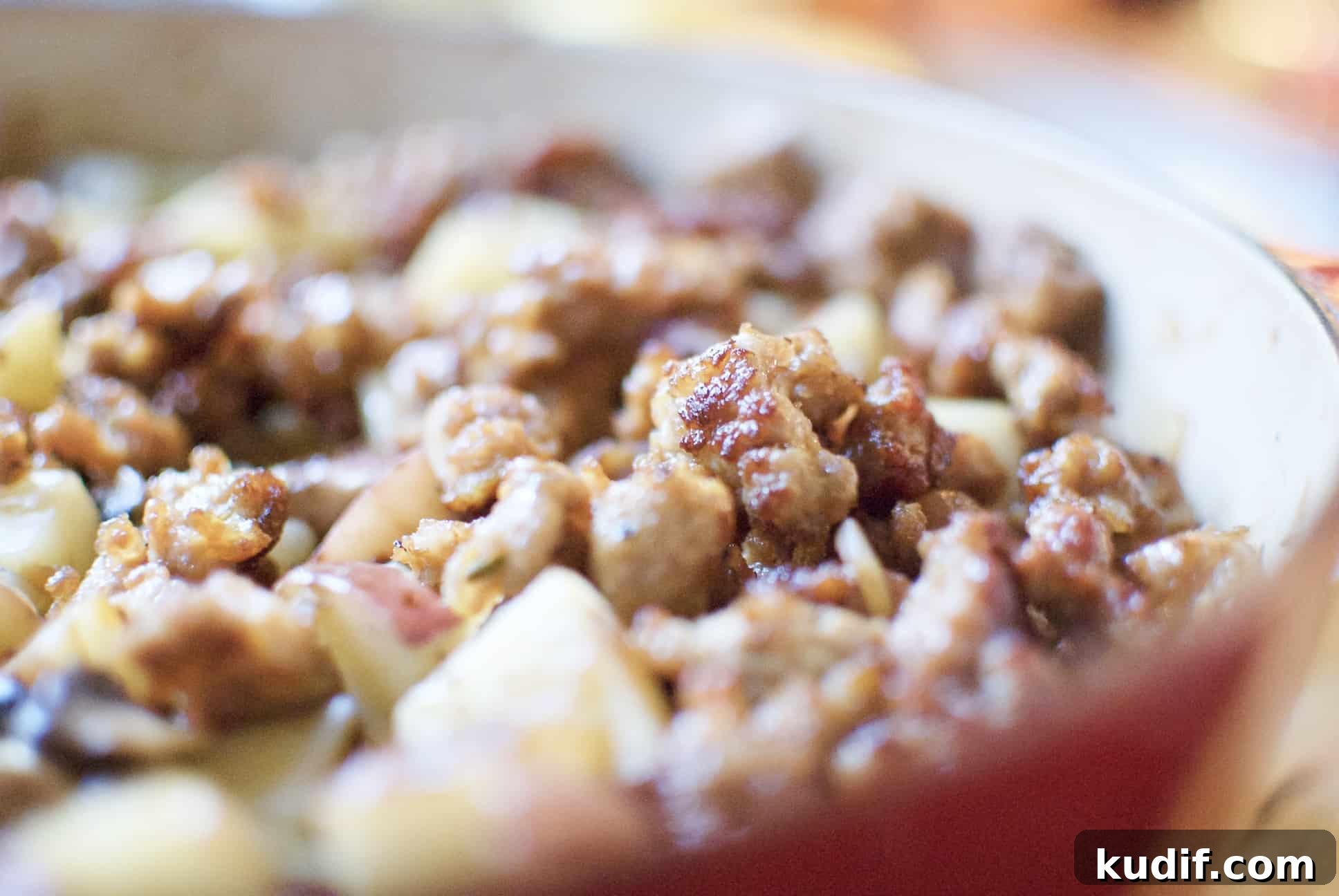 Sausage, Mushroom & Potato Gratin Recipe for Comforting Dinner 5 sausage, mushroom & potato gratin