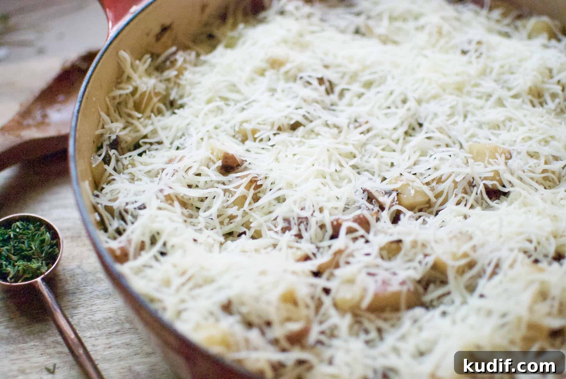 Sausage, Mushroom & Potato Gratin Recipe for Comforting Dinner 6 sausage, mushroom & potato gratin