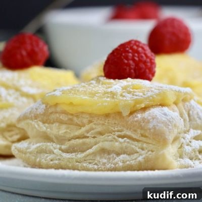 Lemon Raspberry Puff Pastries (Dairy-Free) 7 dairy-free lemon raspberry puffs