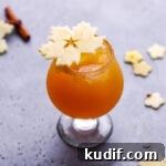 Rum cider with a mapled cutter garnnisg