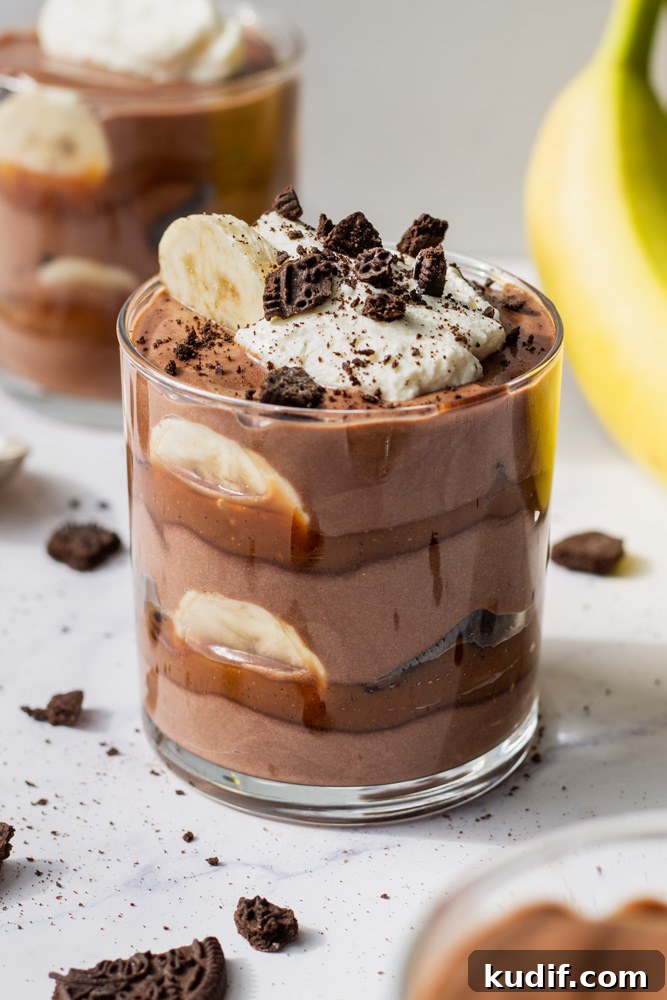 Chocolate Banana Pudding Cups Recipe for Creamy Individual Desserts 7 chocolate banana pudding cups
