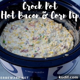 Slow-Cooker Bacon and Corn Dip Recipe for Party Appetizers 13 Crock pot hot bacon and corn dip.