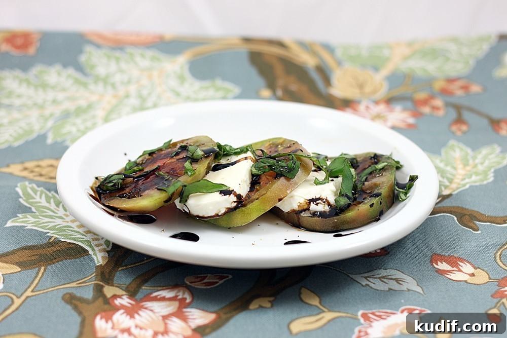Caprese Salad with Balsamic Glaze: Fresh Tomato, Mozzarella & Basil 8 img 553 7