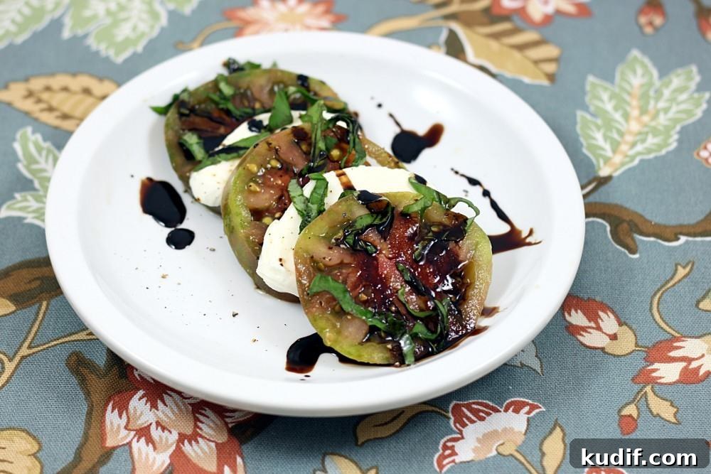 Caprese Salad with Balsamic Glaze: Fresh Tomato, Mozzarella & Basil 10 img 553 9