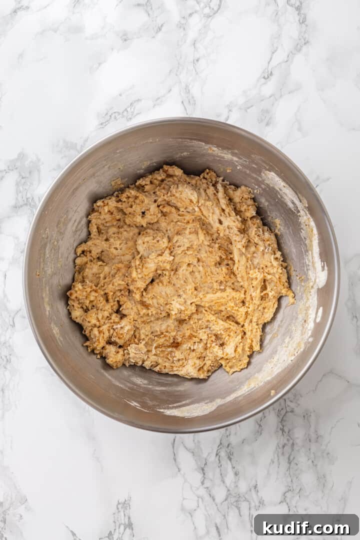 Mix and rest the dough. Mix and rest the dough.