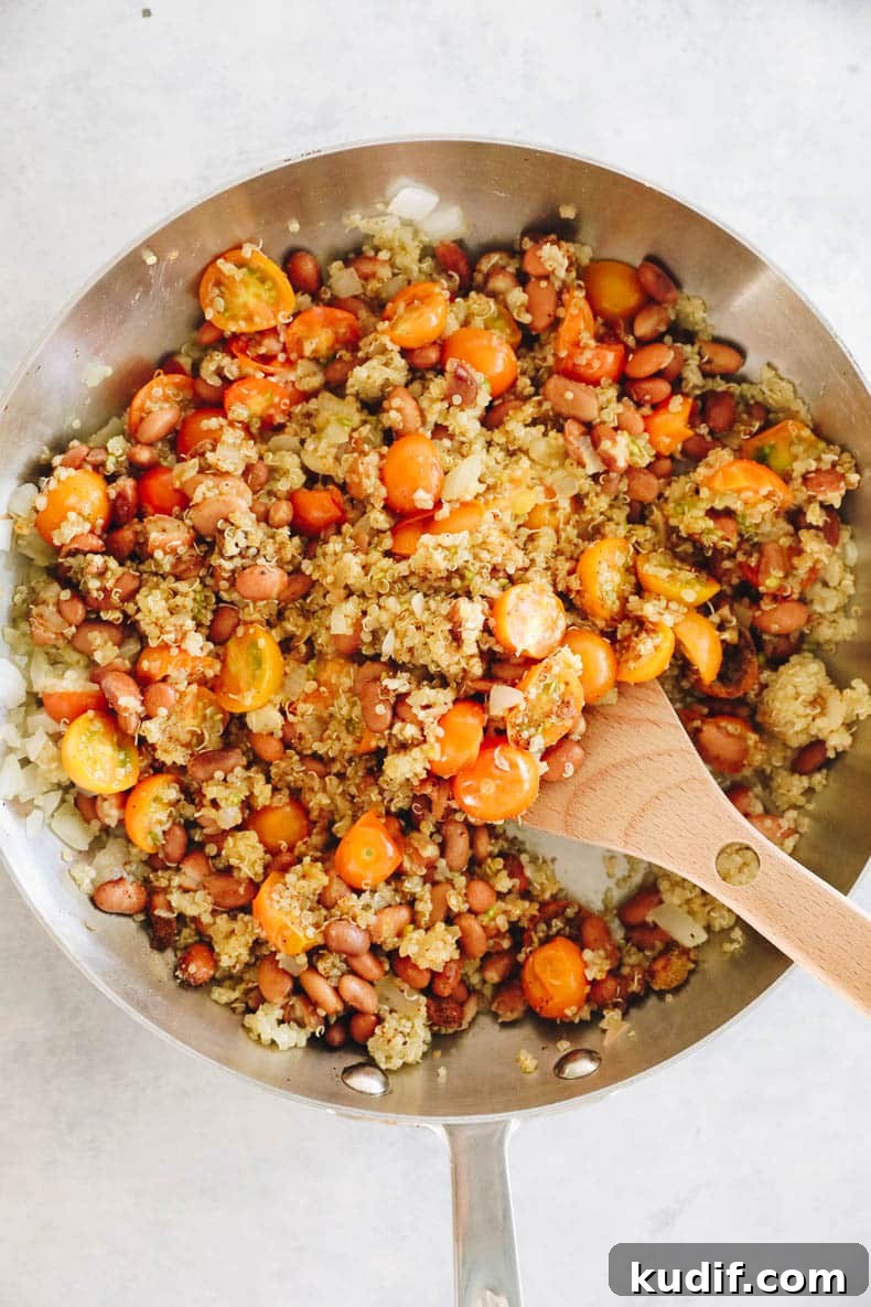 Quinoa-Stuffed Bell Peppers with Savory Tomato Filling 5 quinoa stuffing for bell peppers