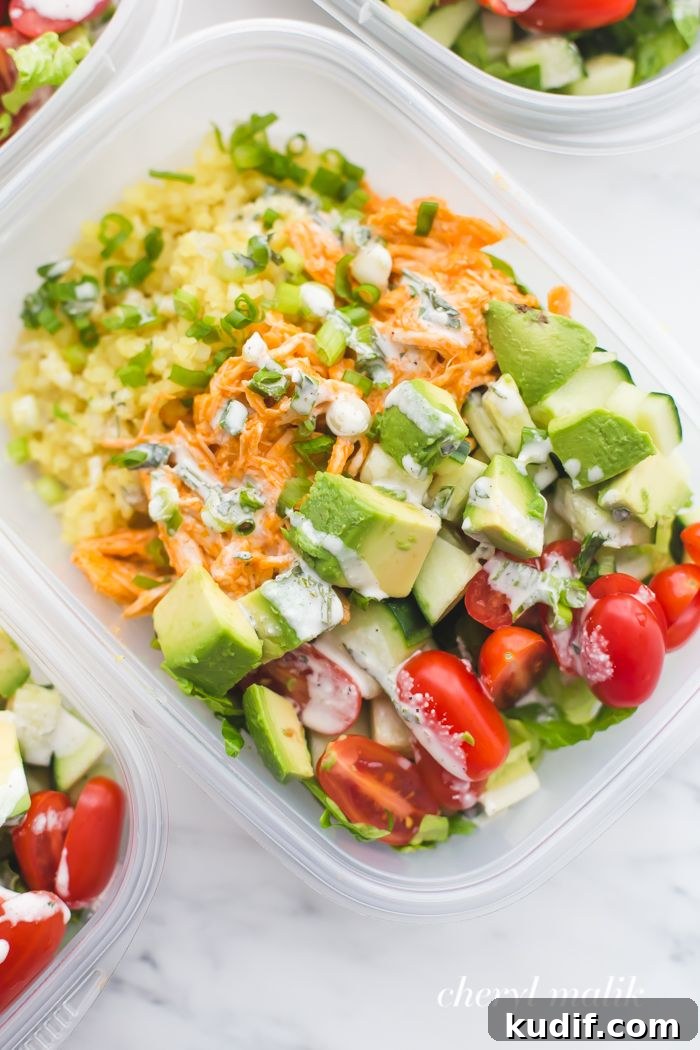 21 Macro-Friendly Meal Prep Ideas Under 500 Calories 17 Buffalo Chicken Ranch