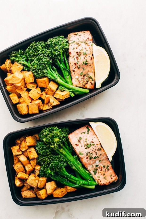 21 Macro-Friendly Meal Prep Ideas Under 500 Calories 19 Lemon Roasted Salmon