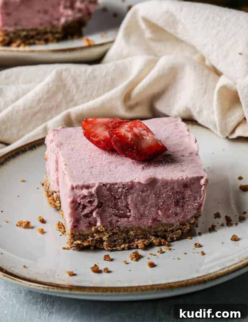 Gluten Free Strawberry Icebox Bars