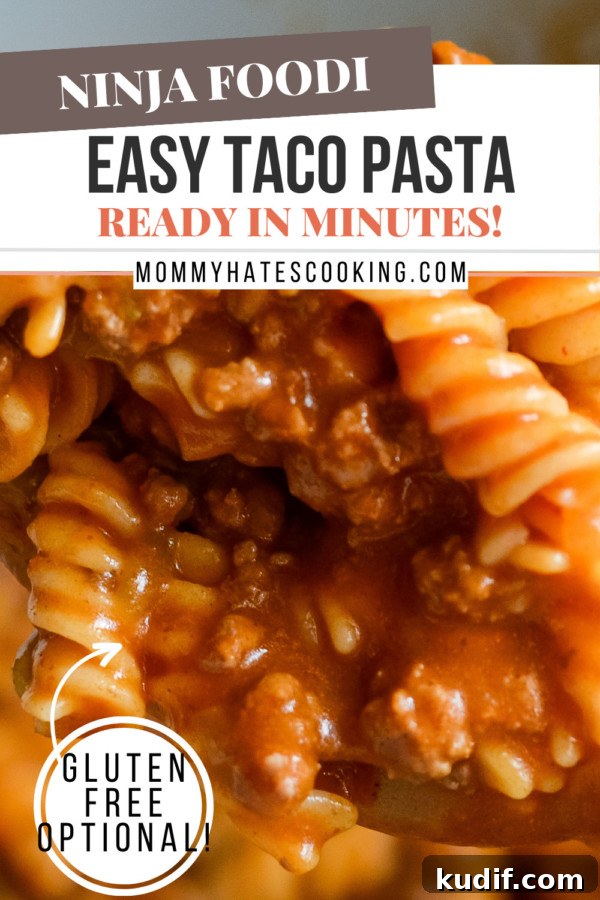 Ninja Foodi Taco Pasta Recipe — Gluten-Free Instant Pot Meal 9 NINJA FOODI TACO PASTA
