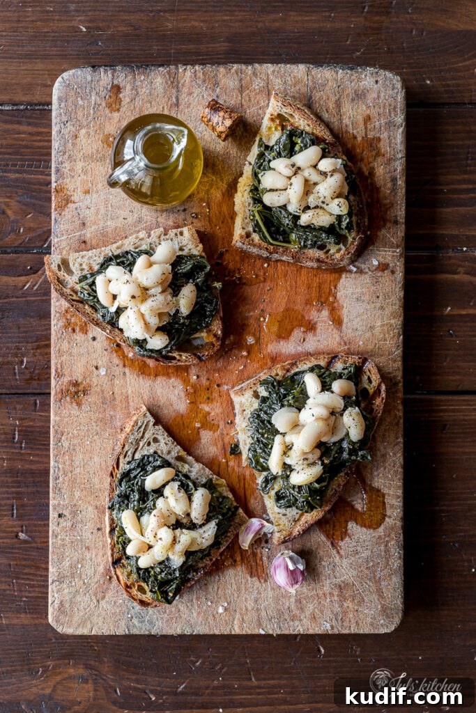 Crostoni with Tuscan kale Crostoni with Tuscan kale