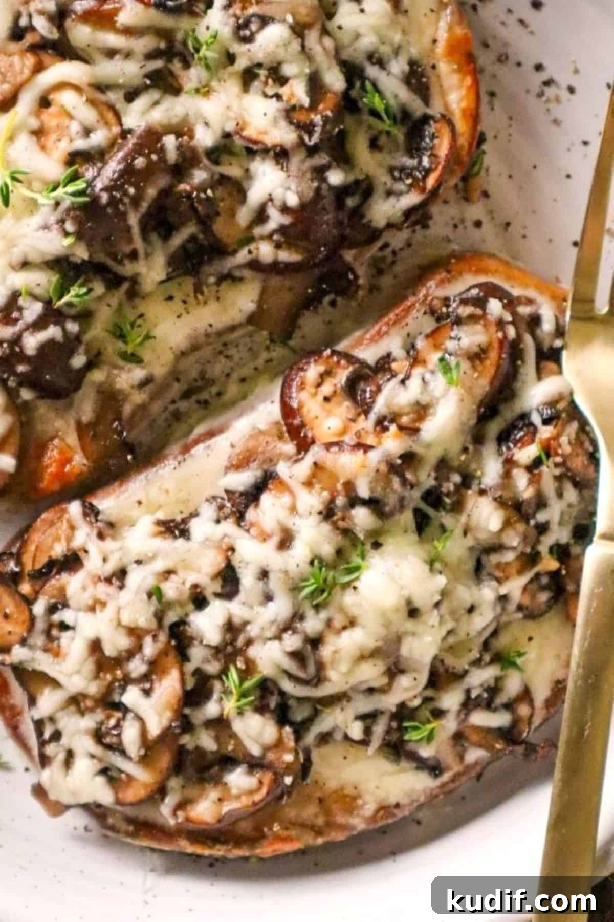 Melted Cheese and Sautéed Mushroom Toast Recipe 8 Savory Sautéed Mushroom and Cheese Toast with Garlic and Thyme
