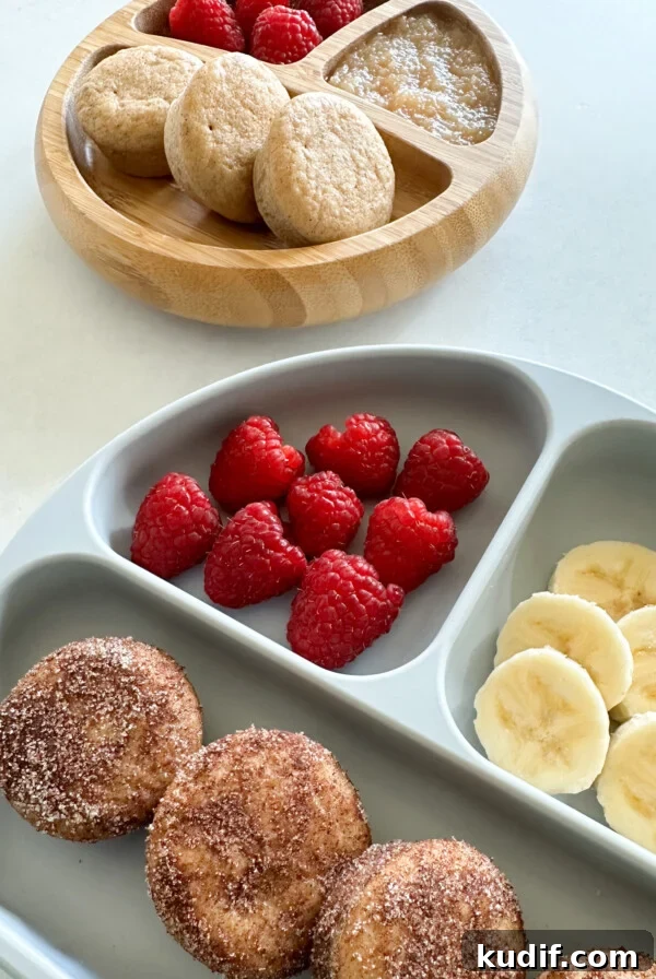 Cinnamon muffins served with fruits.