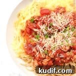 Spaghetti Squash Pasta Bowls with Savory Sauce and Veggies 9 img 7170 8