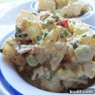 Creamy Bacon Potato Salad Recipe with Tangy Mustard Dressing 12 Simple Potato Salad with Bacon
