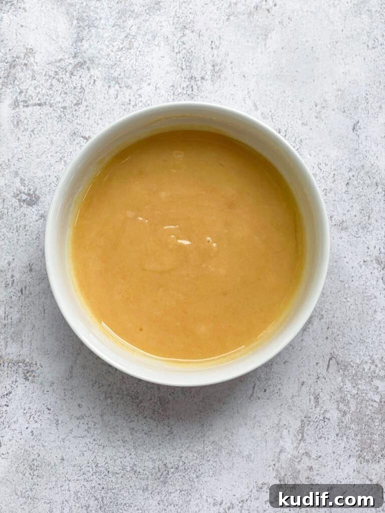 Browned butter after cooled.